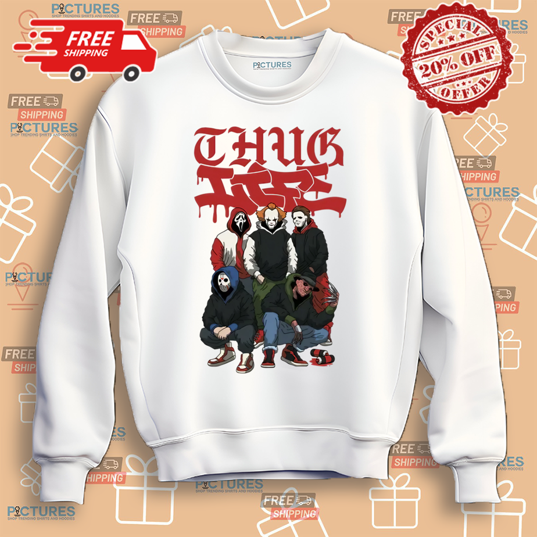 Thug Life Halloween Horror Characters Shirt Thug Life Halloween Horror Characters Shirt