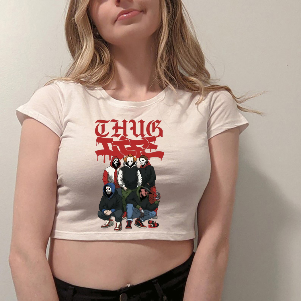 Thug Life Halloween Horror Characters Shirt Thug Life Halloween Horror Characters Shirt