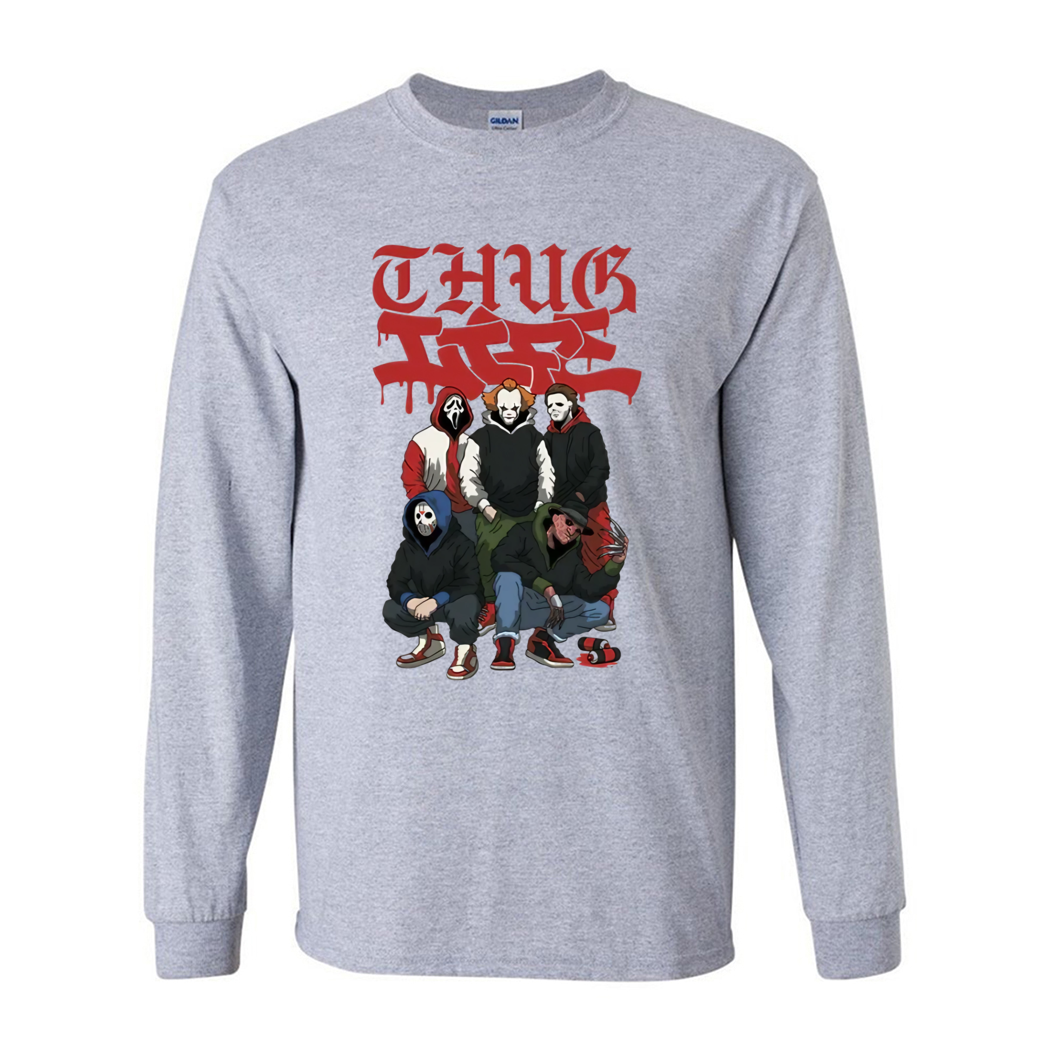 Thug Life Halloween Horror Characters Shirt Thug Life Halloween Horror Characters Shirt