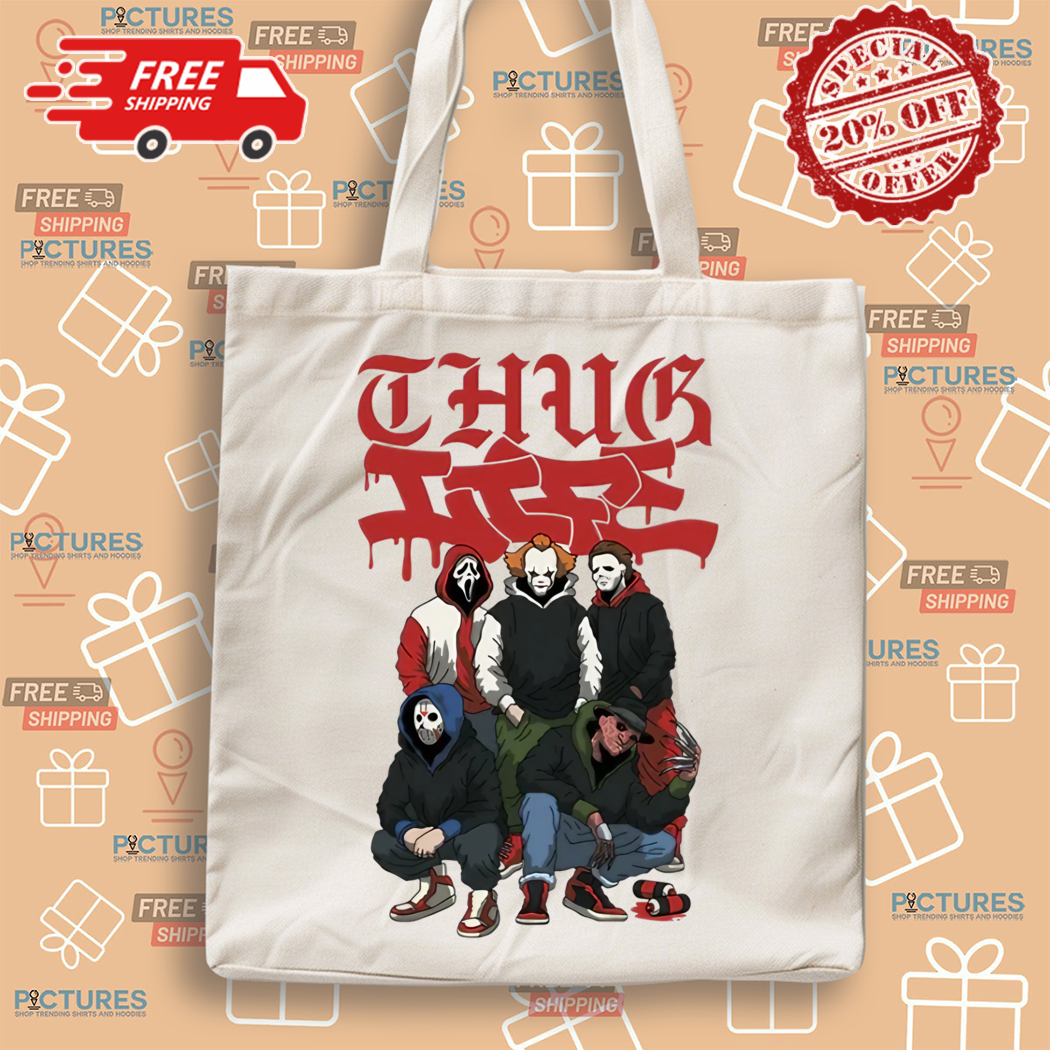 Thug Life Halloween Horror Characters Shirt Thug Life Halloween Horror Characters Shirt