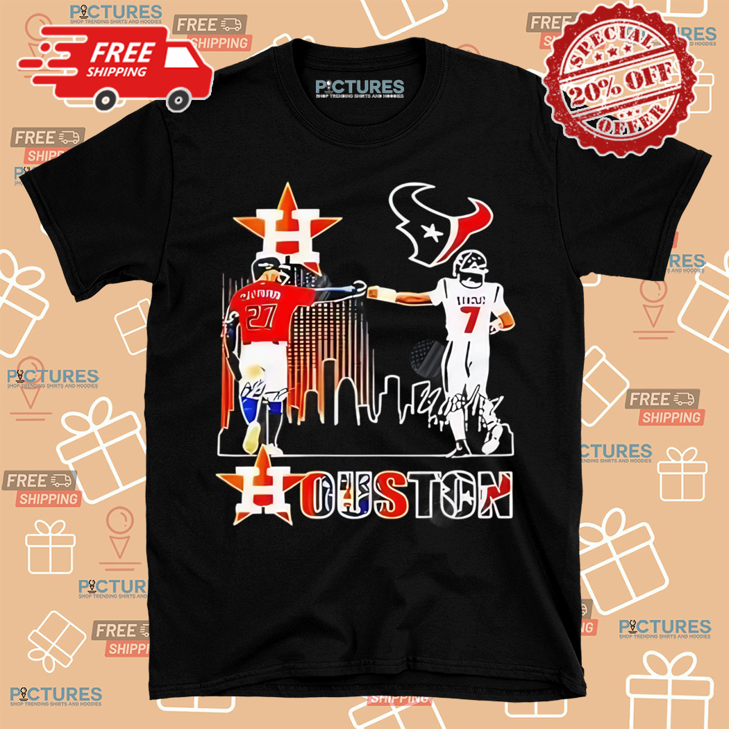 Houston Astros Jose Altuve Houston Texans C J Stroud The Stars Signatures Shirt