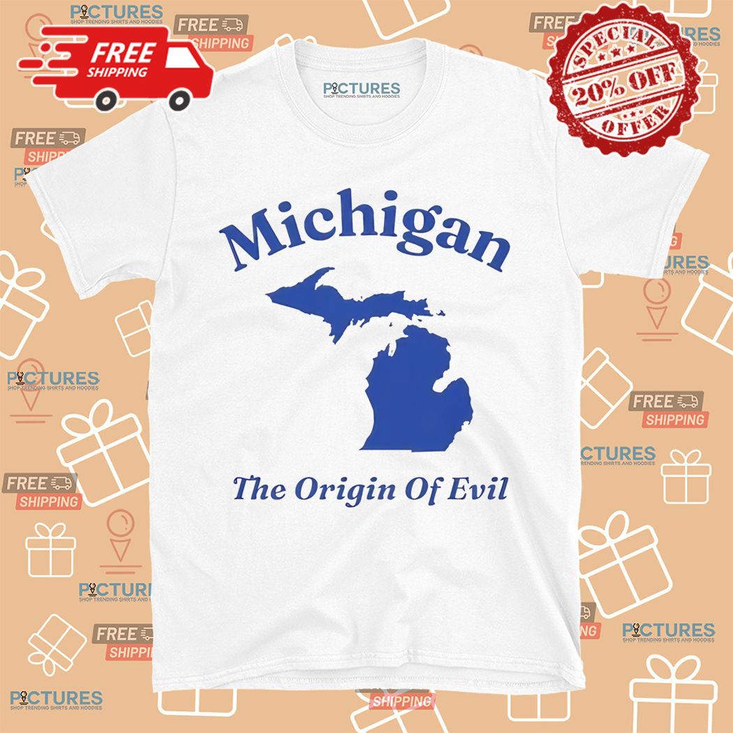Michigan The Origin Of Evil Map 2024 Shirt