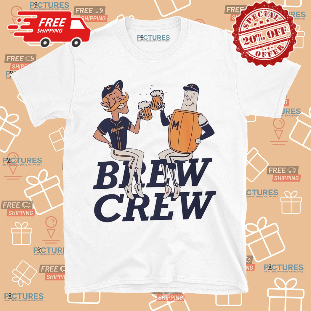 Milwaukee Brewers Drinking Mascot Drew Crew Shirt