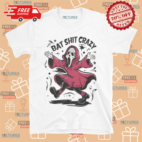 Ghost Face Bat Shit Crazy Halloween 2024 Shirt