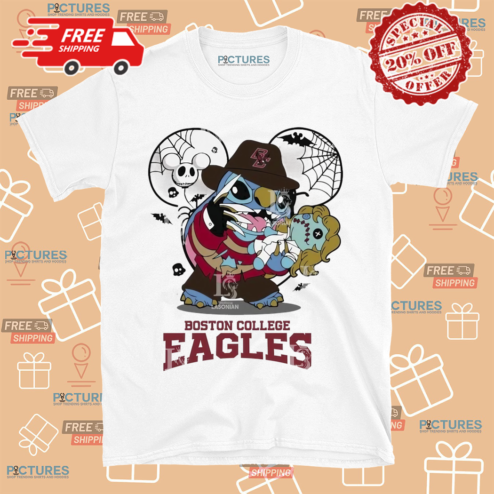 Boston College Eagles Stitch Freddy Krueger Halloween 2024 Shirt