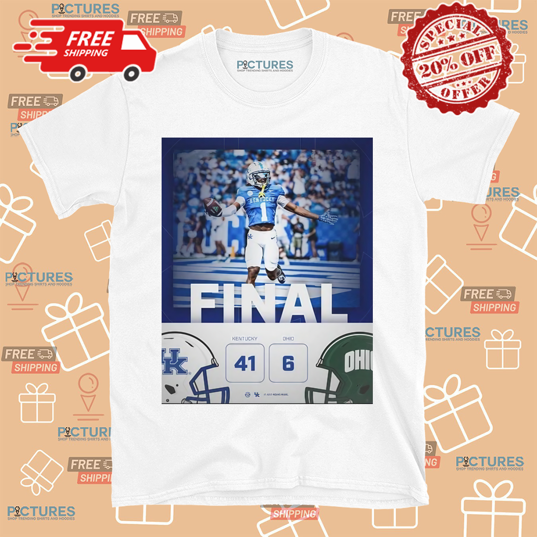 Kentucky Wildcats Win 41 6 Ohio Football 2024 Game Day Final Score Shirt