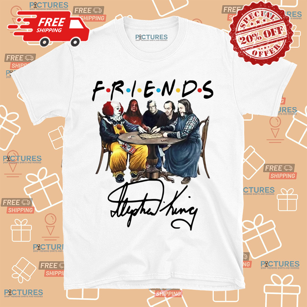 Stephen King Horror Characters Friends Signature Halloween Shirt