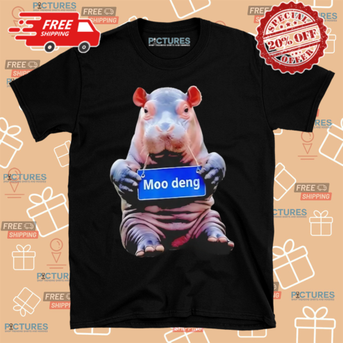 Hippo Moo Deng Baby Pygmy Funny 2024 Shirt