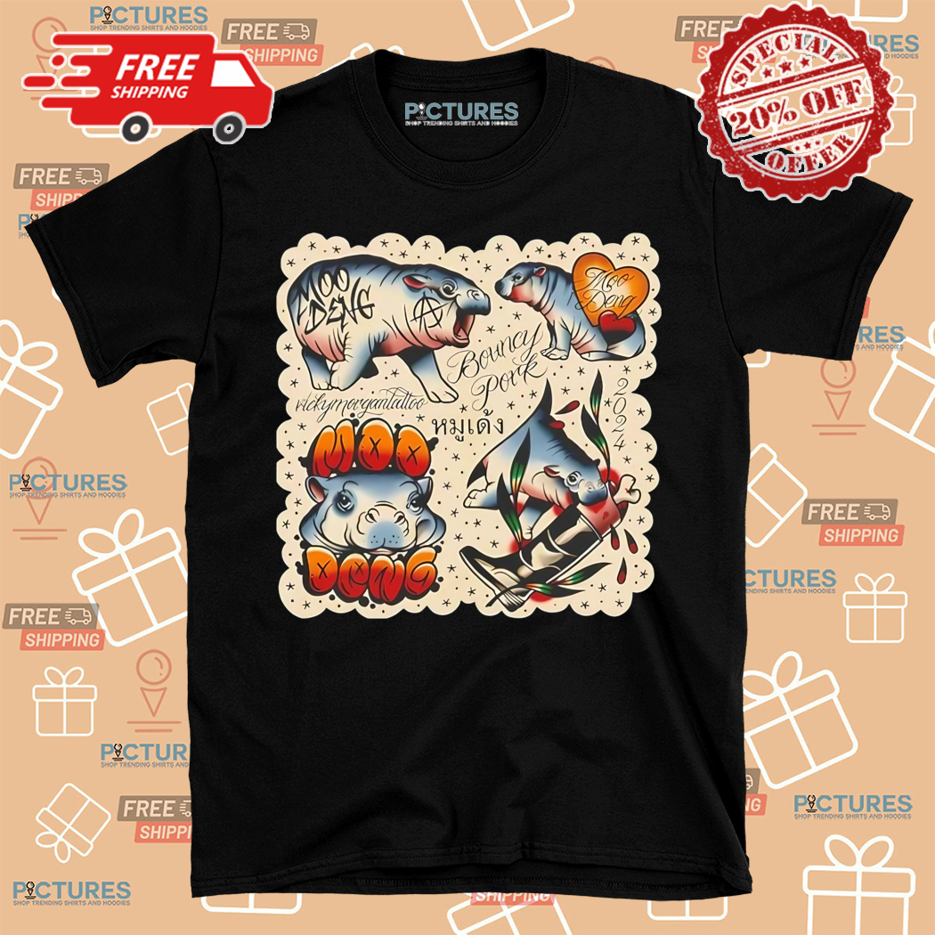 Vicky Morgan Tattoo Bouncy Pork Moo Deng 2024 Shirt