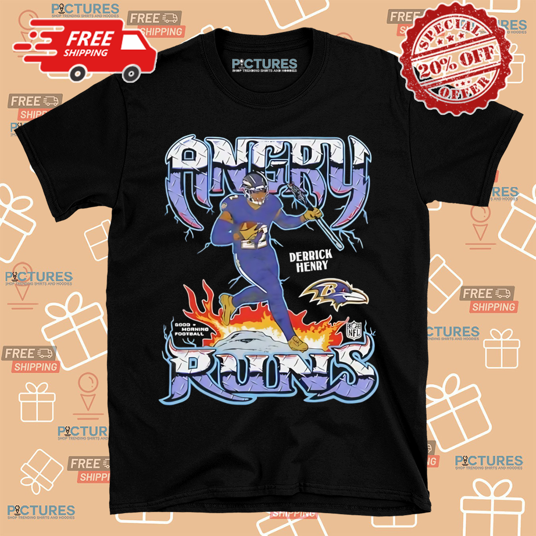 Nice Baltimore Ravens Derrick Henry Angry Runs 2024 Shirt