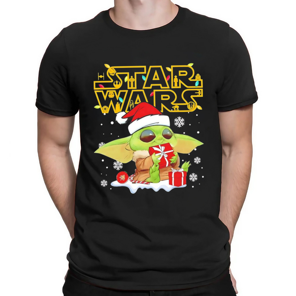 Baby Yoda Starwars Christmas Gift Shirt