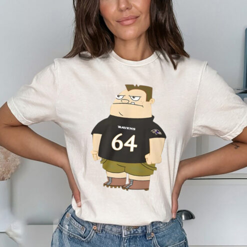 Baltimore Ravens Tyler Linderbaum 64 Buford Van Stomm Shirt