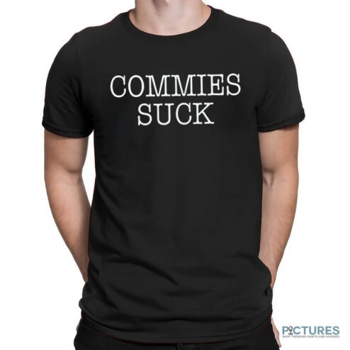 Bruce Ballou Wearing Commies Suck Shirt