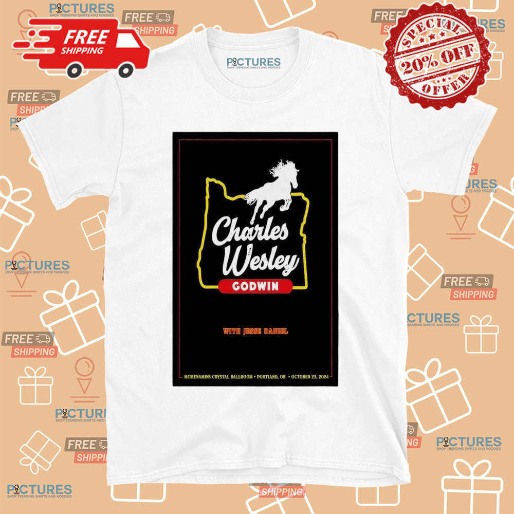 Charles Wesley Godwin Mcmenamins Crystal Ballroom Portland, OR October 23 2024 Tour Poster Shirt