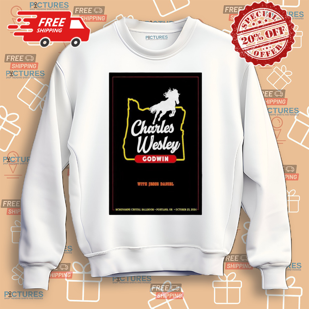 Charles Wesley Godwin Mcmenamins Crystal Ballroom Portland, OR October 23 2024 Tour Poster Shirt