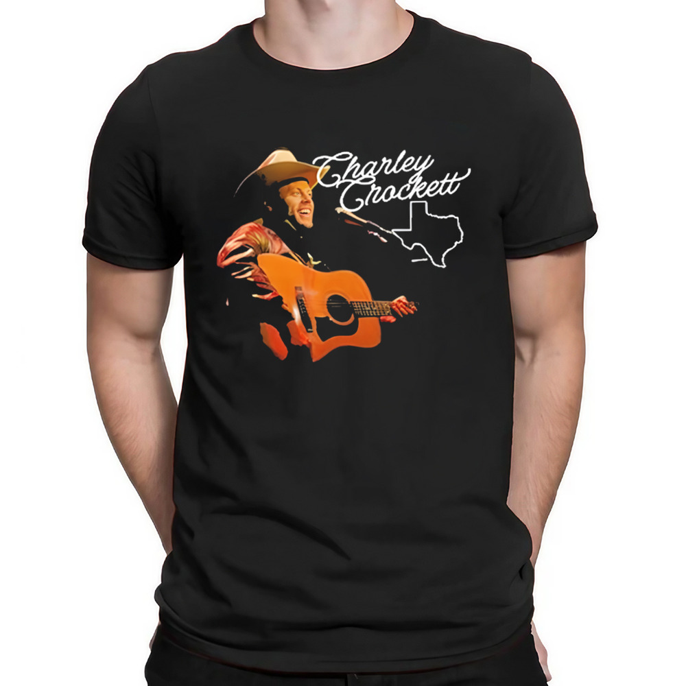 Charley Crockett On Stage Black Shirt