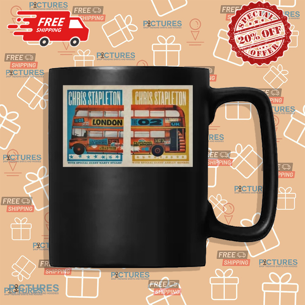 Chris Stapleton The O2 October 23-24 2024 London, UK Tour Poster Shirt Chris Stapleton The O2 October 23-24 2024 London, UK Tour Poster Shirt