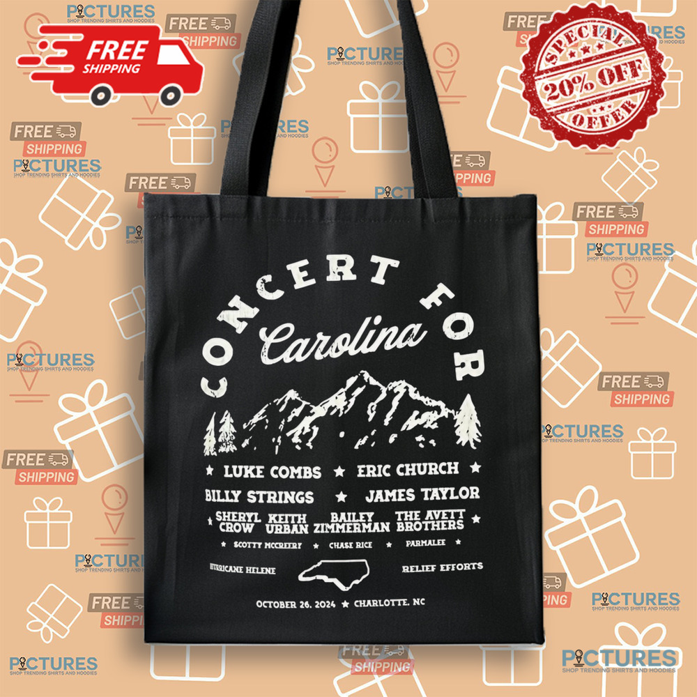 Concert For Carolina Luke Combs Eric Church Billy Strings James Taylor October 26, 2024 Shirt