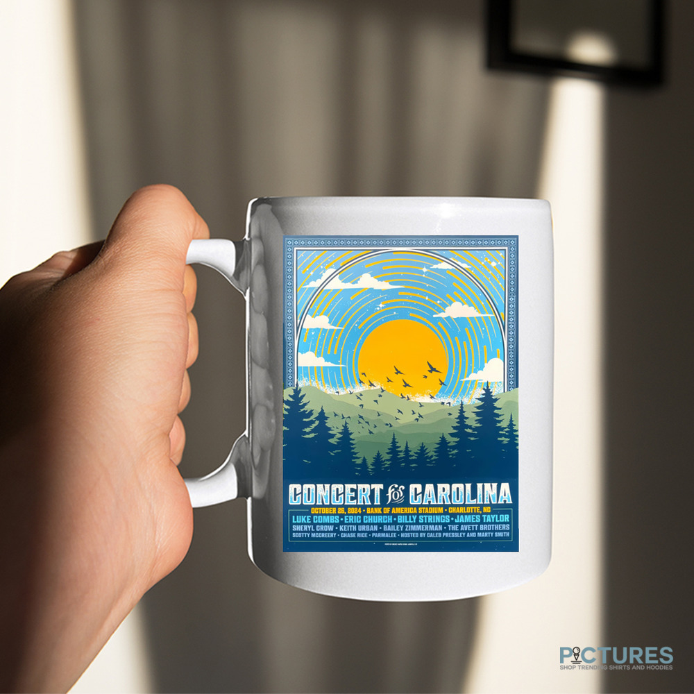 Concert For Carolina October 26 2024 Bank Of America Stadium Charlotte NC Luke Combs Eric Church Bill Strings Shirt Concert For Carolina October 26 2024 Bank Of America Stadium Charlotte NC Luke Combs Eric Church Bill Strings Shirt