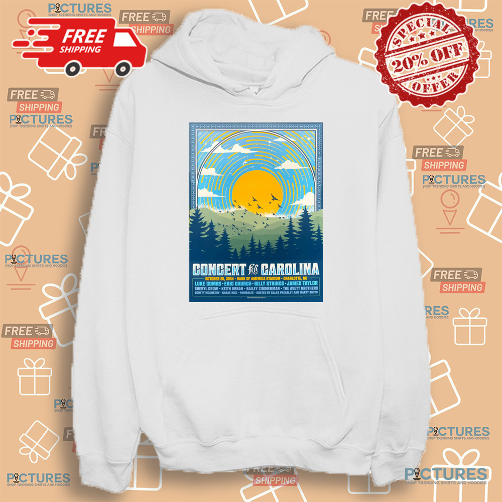 Concert For Carolina October 26 2024 Bank Of America Stadium Charlotte NC Luke Combs James Taylor Shirt