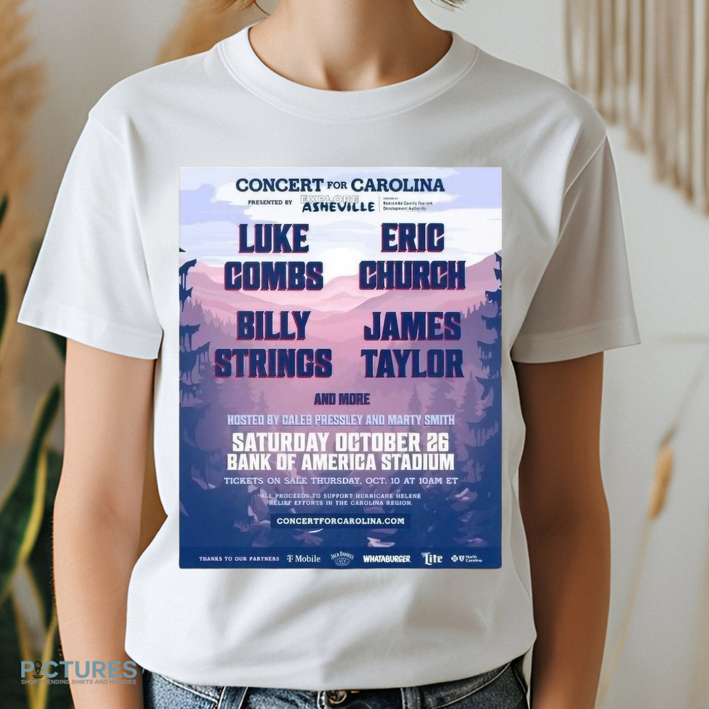 Concert For Carolina Presented By Explore Asheville Luke Combs Eric Church Billy String James Taylor Saturday October 26 Bank Of America Stadium