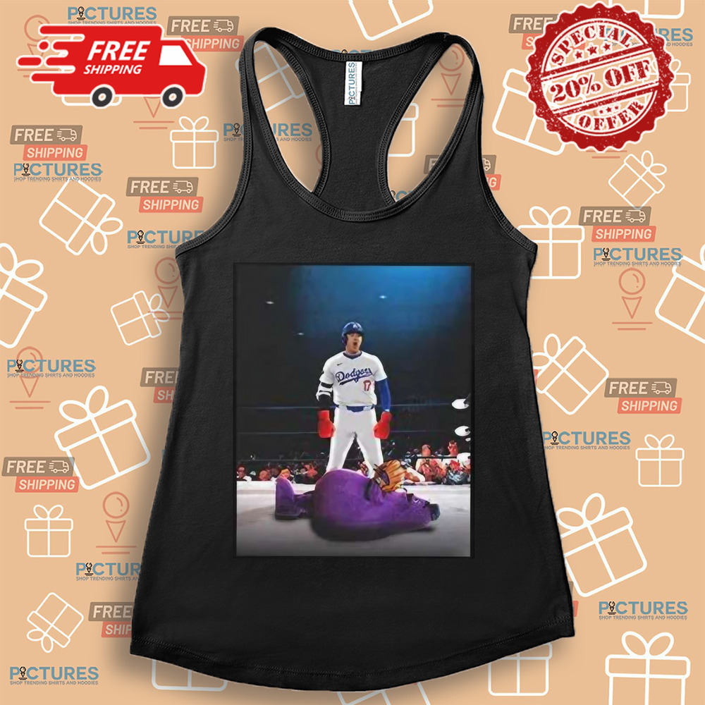 Dodgers Shohei Ohtani Down Goes Grimace Shirt Dodgers Shohei Ohtani Down Goes Grimace Shirt