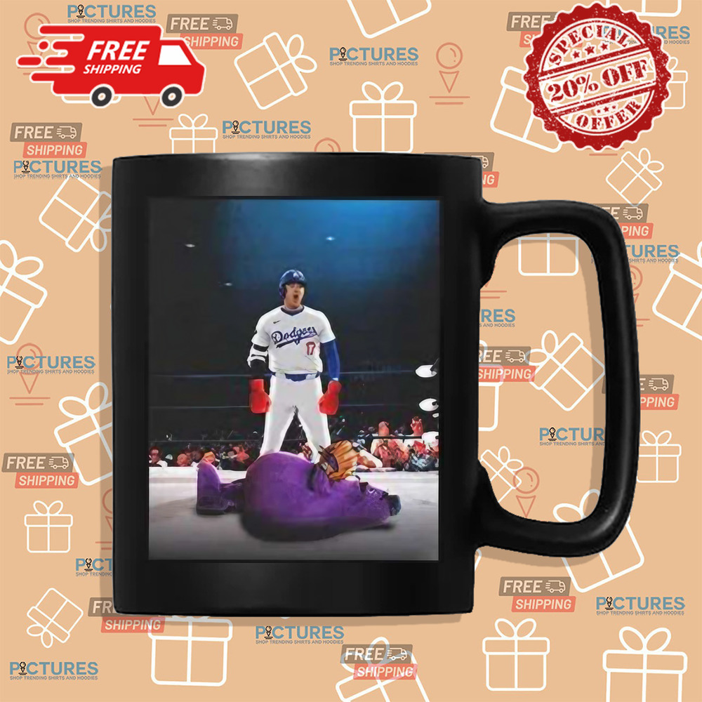 Dodgers Shohei Ohtani Down Goes Grimace Shirt Dodgers Shohei Ohtani Down Goes Grimace Shirt