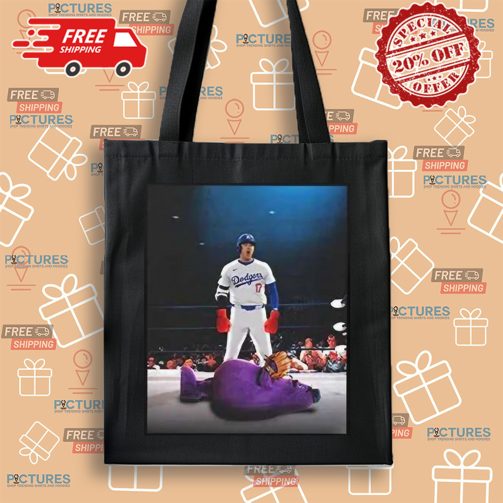 Dodgers Shohei Ohtani Down Goes Grimace Shirt Dodgers Shohei Ohtani Down Goes Grimace Shirt