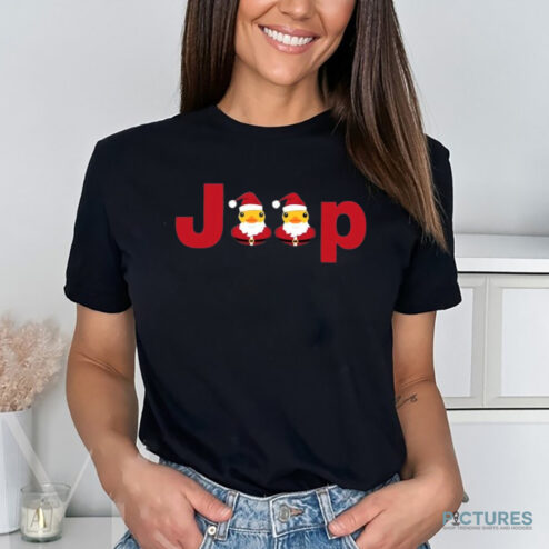 Duck Hat Santa Jeep Merry Christmas Shirt