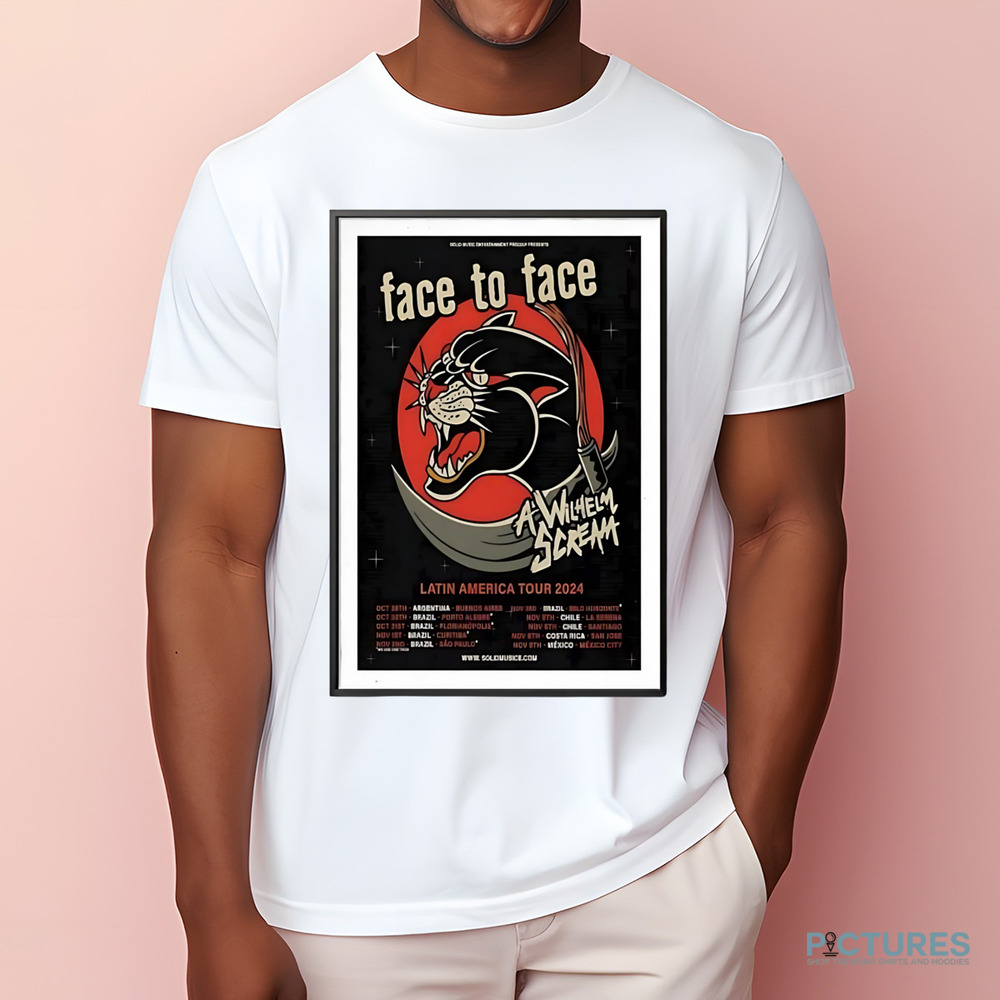 Face To Face Latin America Tour 2024 Schedule Date First List Poster Shirt