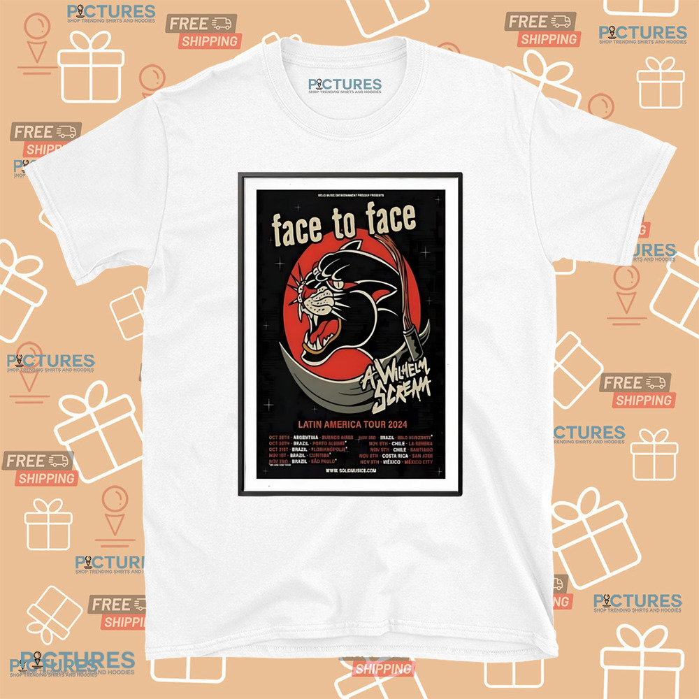 Face To Face Latin America Tour 2024 Schedule Date First List Poster Shirt