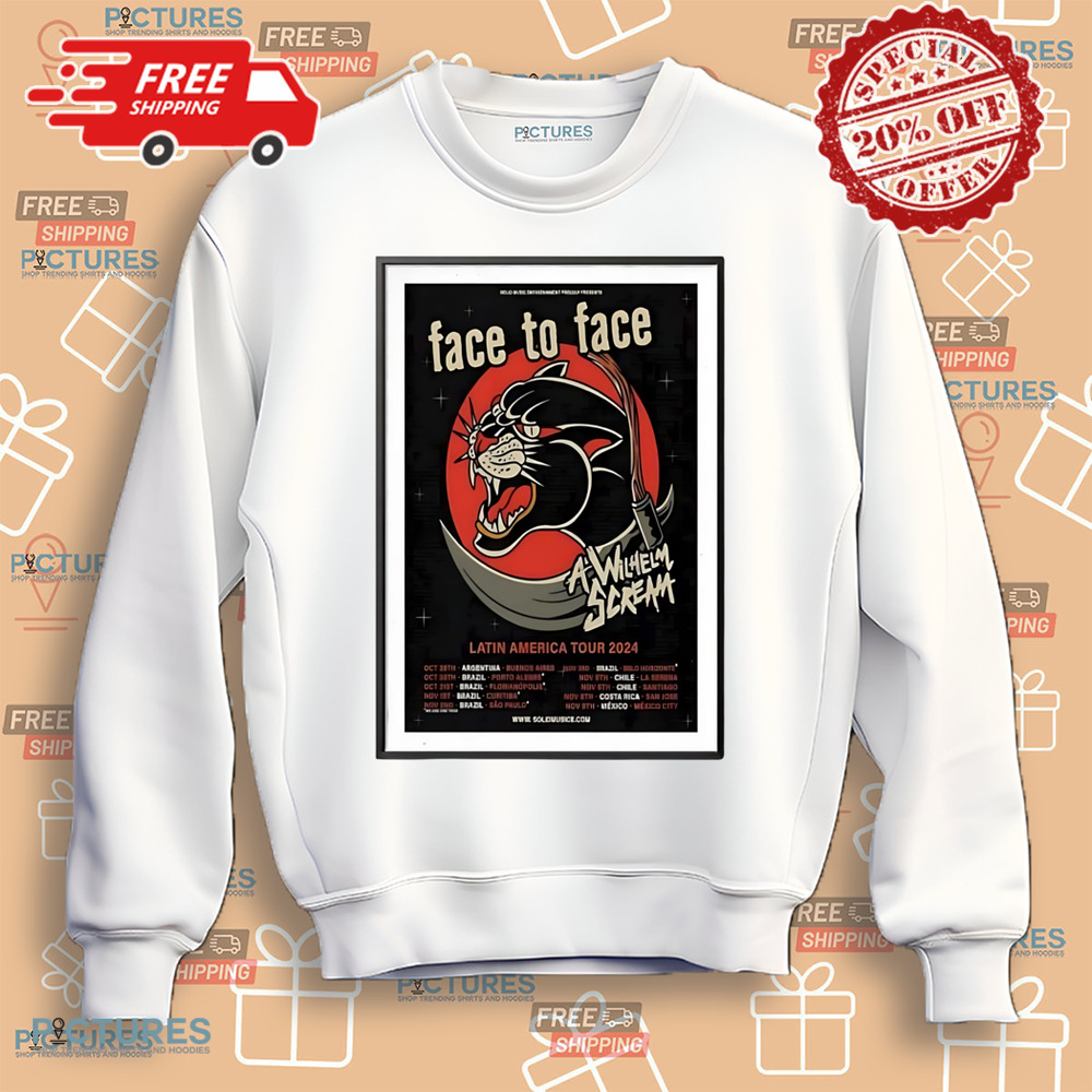 Face To Face Latin America Tour 2024 Schedule Date First List Poster Shirt