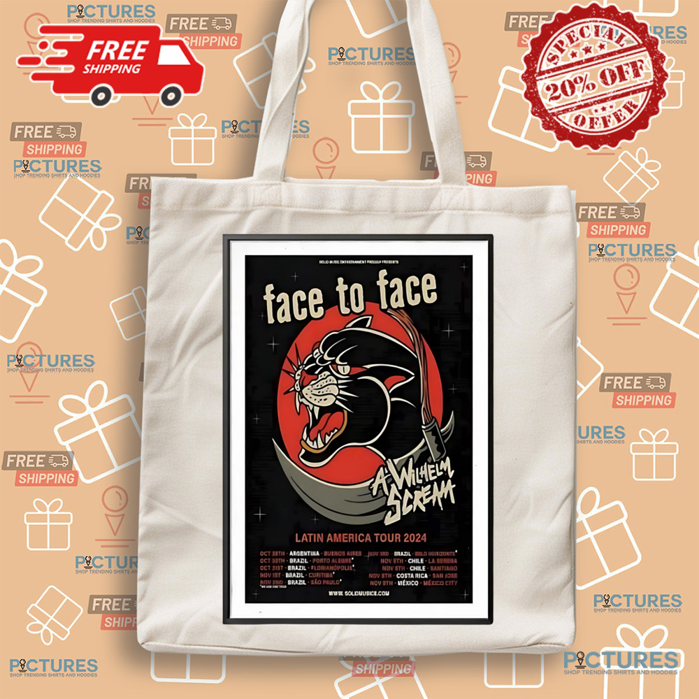 Face To Face Latin America Tour 2024 Schedule Date First List Poster Shirt