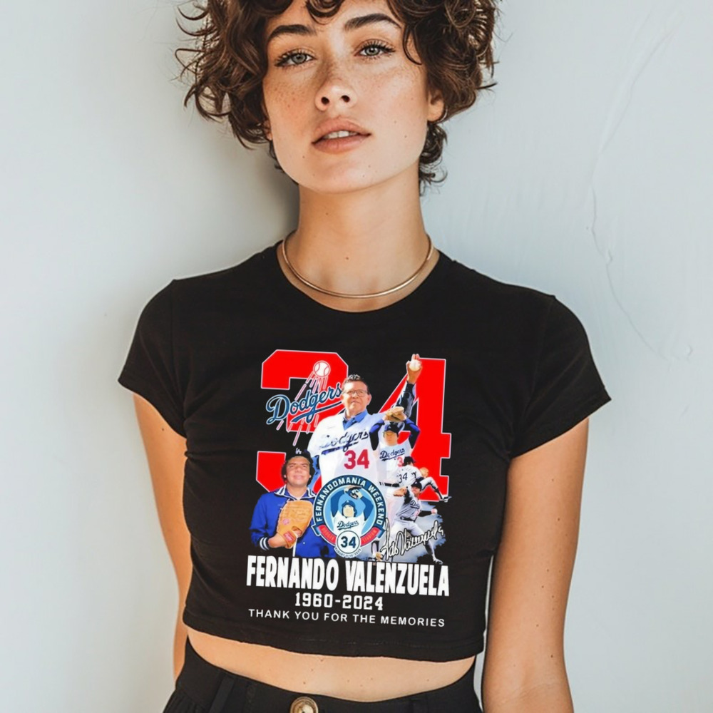 Fernando Valenzuela 34 1960-2024 Thank You For The Memories Shirt