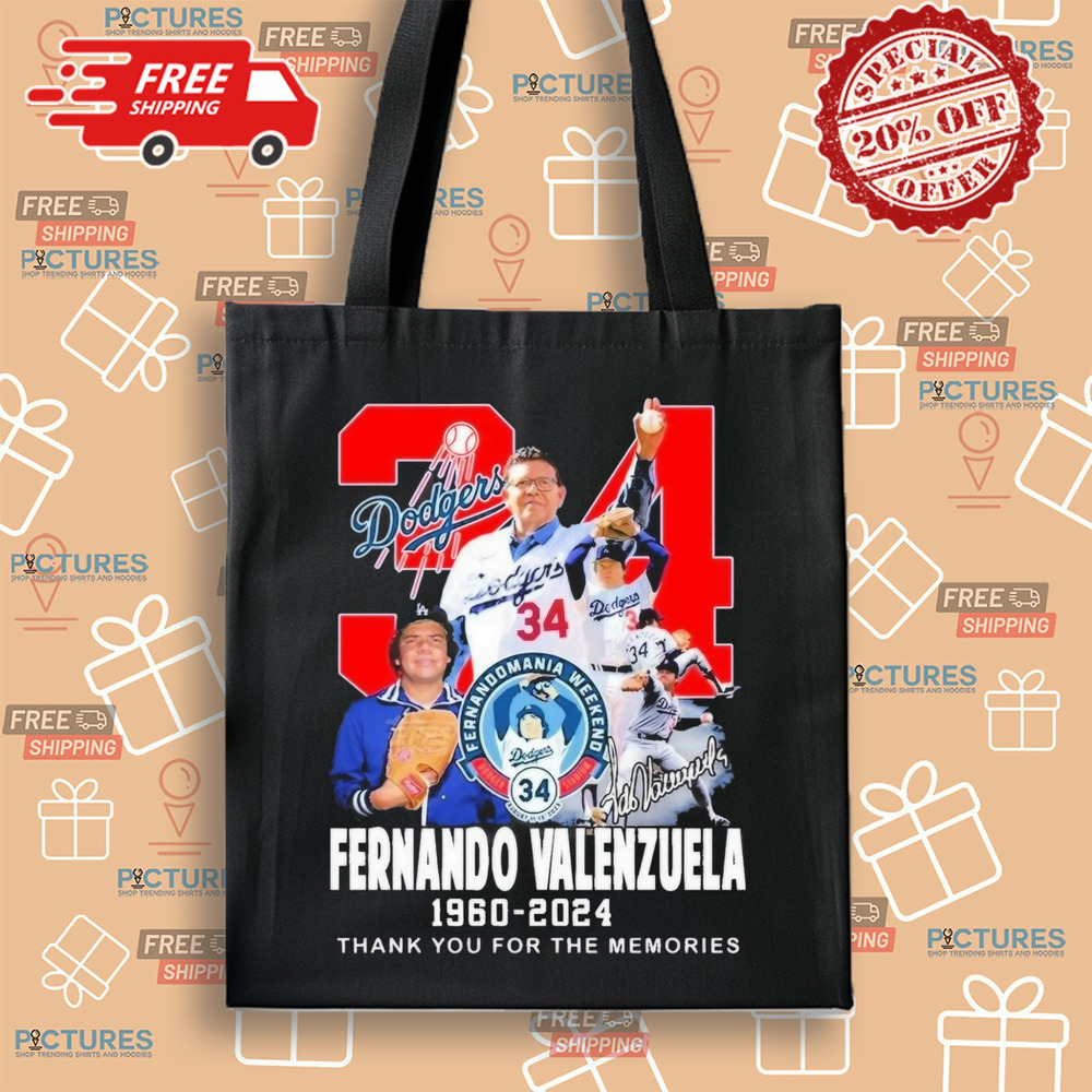 Fernando Valenzuela 34 1960-2024 Thank You For The Memories Shirt