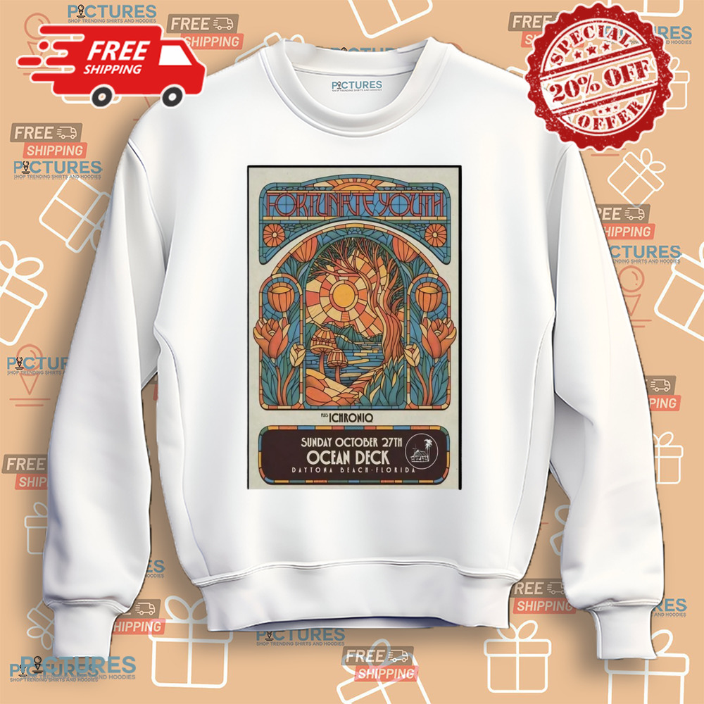 Fortunate Youth Event Sunday October 27 2024 Ocean Deck Daytona Beach FL Poster Shirt