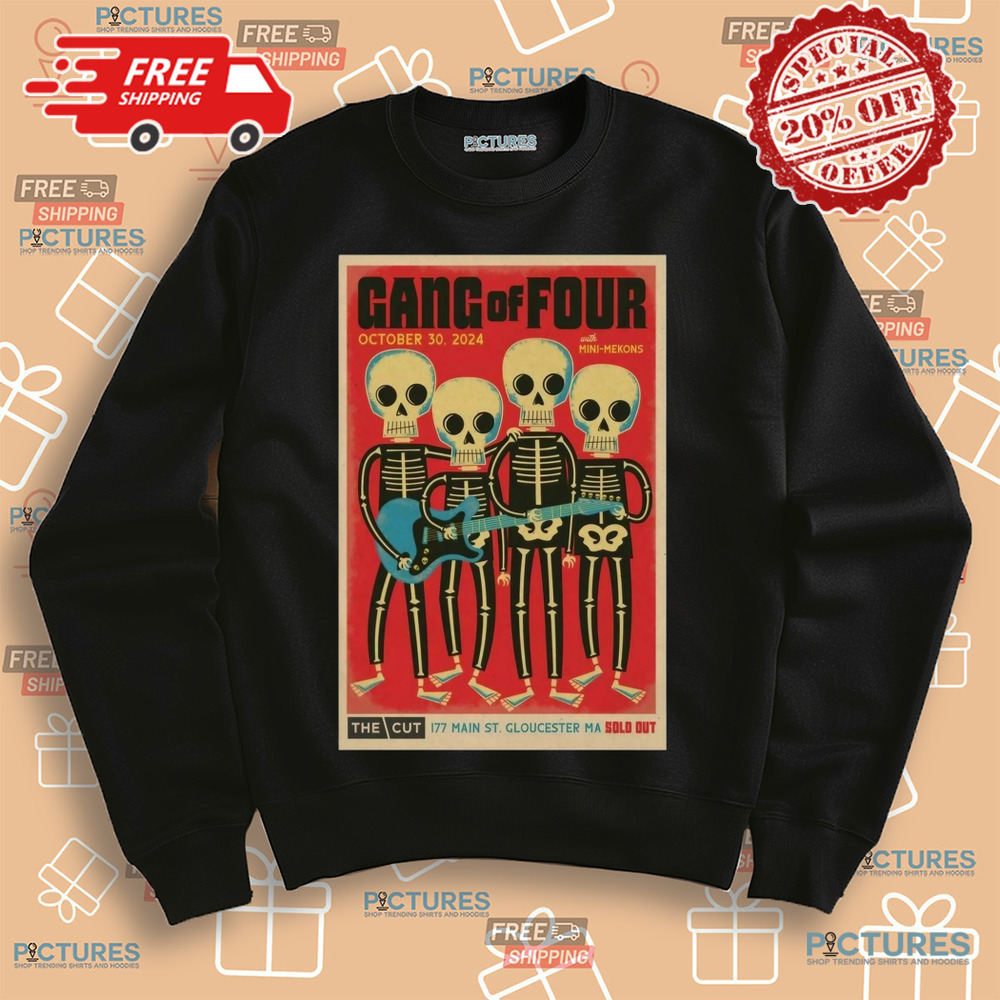 Gang Of Four Tour In Gloucester MA On Oct 30 2024 Poster Shirt Gang Of Four Tour In Gloucester MA On Oct 30 2024 Poster Shirt