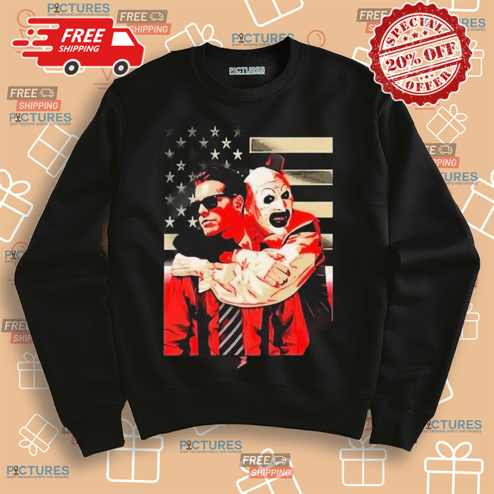 Ice Nine Kills X Terrifier A Work Of Art Embrace Shirt