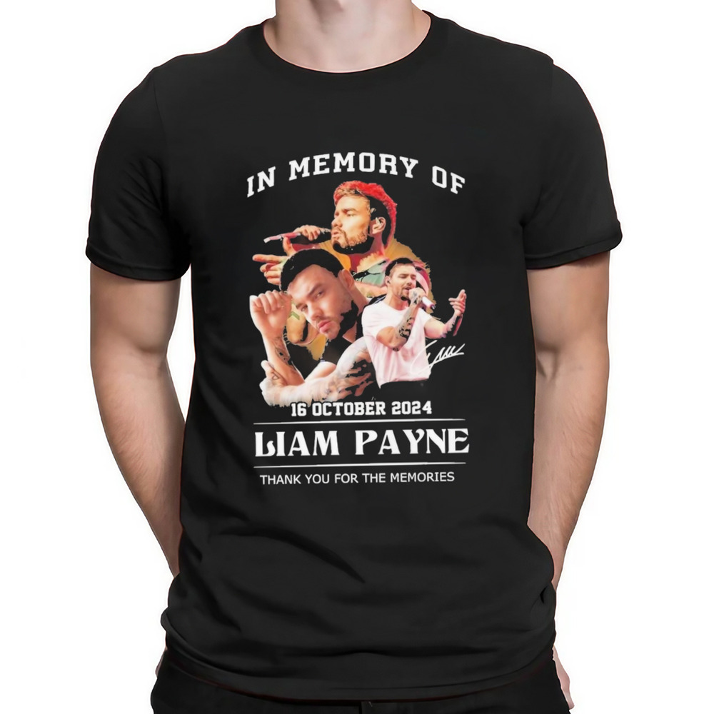 In Memory Of 2024 Liam Payne Thank You For The Memories Shirt