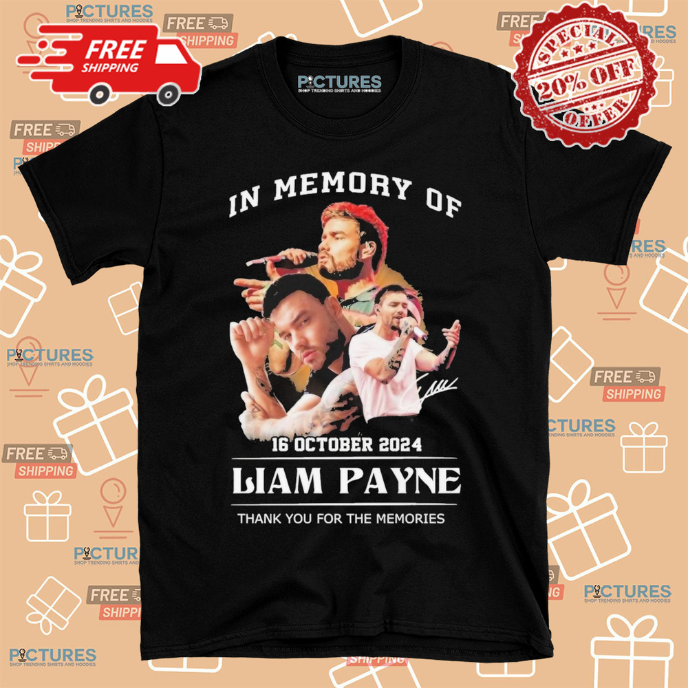 In Memory Of 2024 Liam Payne Thank You For The Memories Shirt