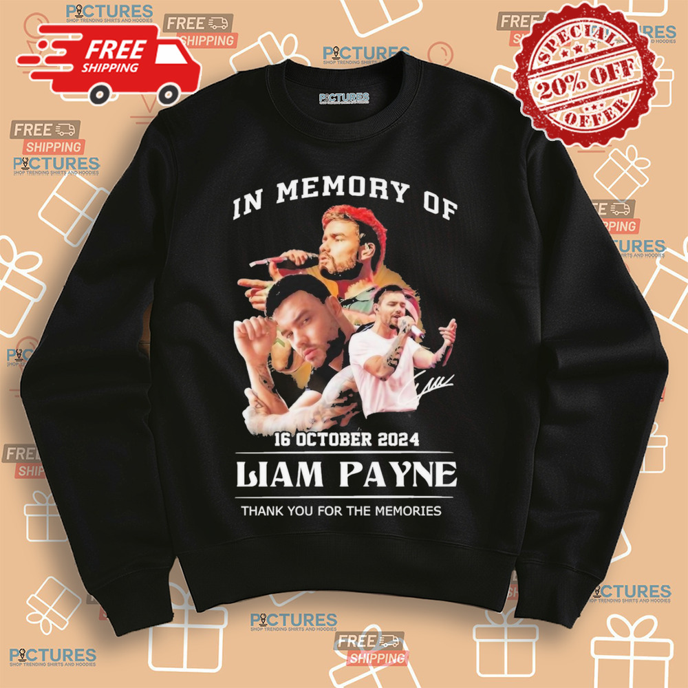 In Memory Of 2024 Liam Payne Thank You For The Memories Shirt