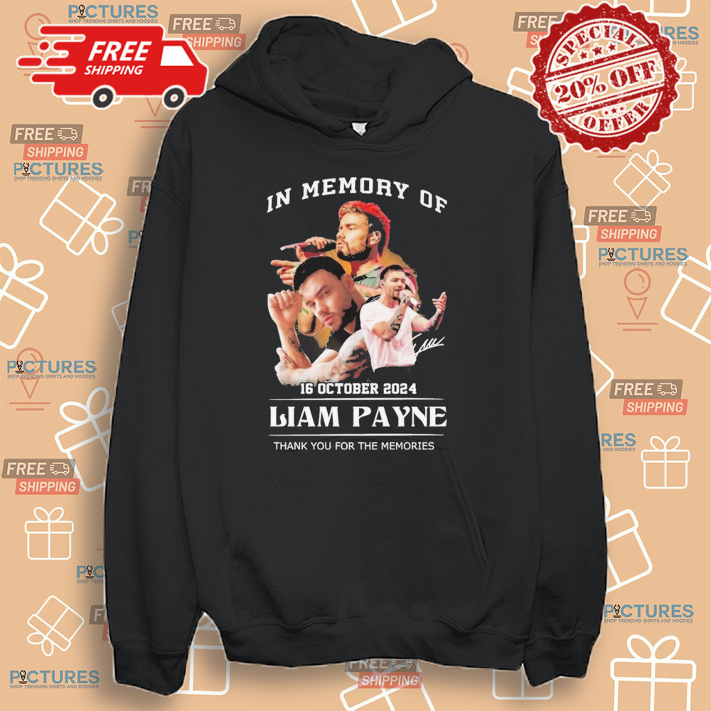 In Memory Of 2024 Liam Payne Thank You For The Memories Shirt