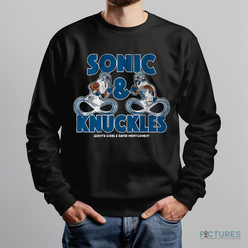 Jahmyr Gibbs and David Montgomery Detroit Lions And Knuckles Shirt