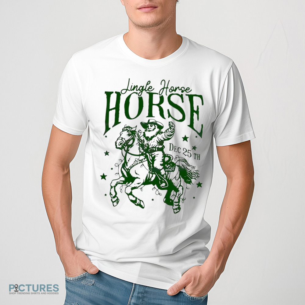 Jingle Horse Rodeo Howdy Santa Claus Western Merry Christmas Shirt