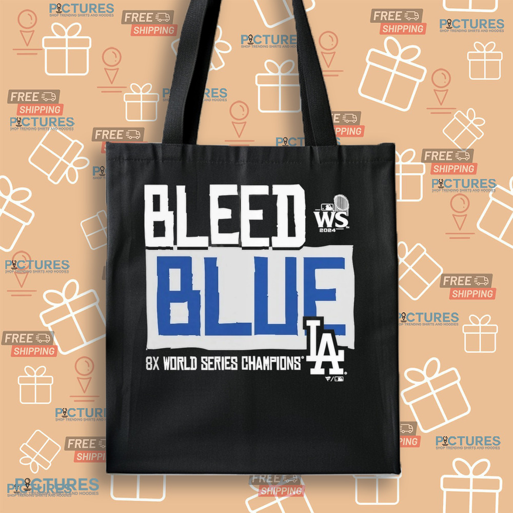 Los Angeles Dodgers 2024 8x World Series Champions LA Bleed Blue Shirt