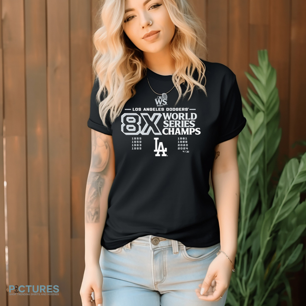 Los Angeles Dodgers 8x World Series Champions Logo Shirt