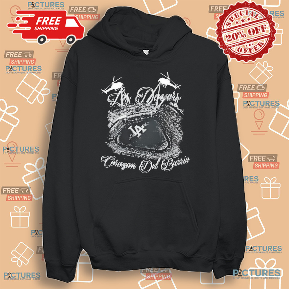 Los Angeles Dodgers Los Doyers Corazon Del Barrio Stadium Shirt Los Angeles Dodgers Los Doyers Corazon Del Barrio Stadium Shirt