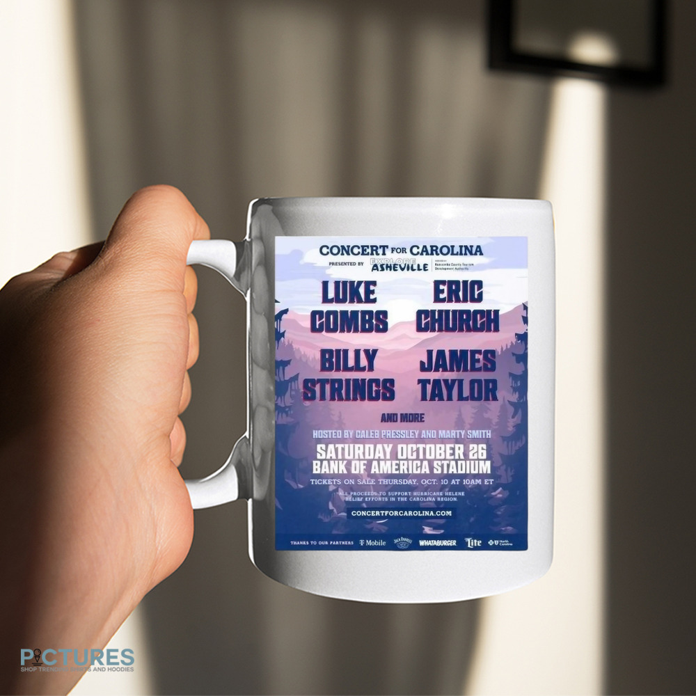 Luke Combs Eric Church Billy String James Taylor Concert For Carolina Presented By Explore Asheville Saturday October 26 Bank Of America Stadium
