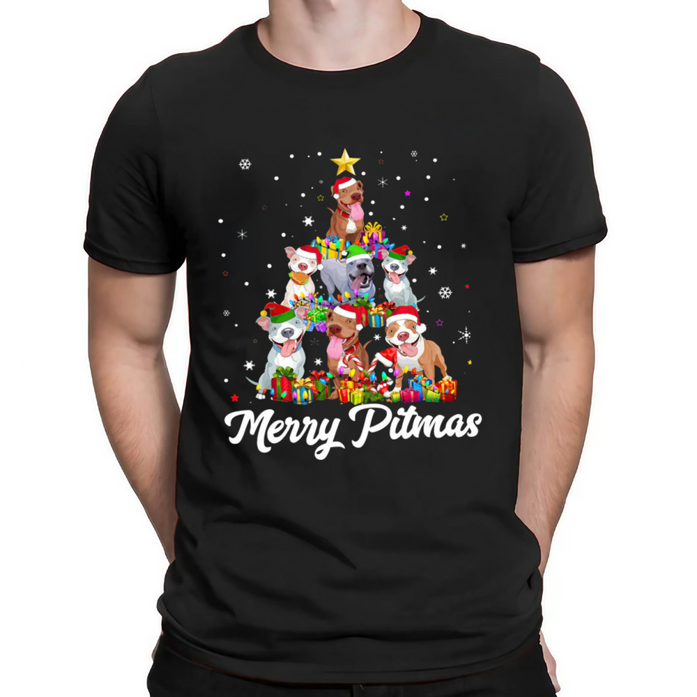 Merry Pitmas Pitbull Dog Shirt