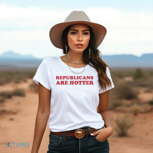 Morgonn Mcmichael Wearing Republicans Are Hotter Shirt